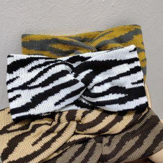 Zebra Print Criss Cross Headband