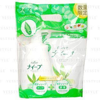 Kracie - Na Ve Body Wash (aloe) Set: Body Wash 580ml + Refill 420ml 2 Pcs