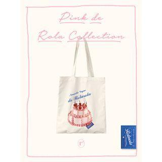 [5th Anniversary] Cake-print Shopper Bag Ivory - One Size