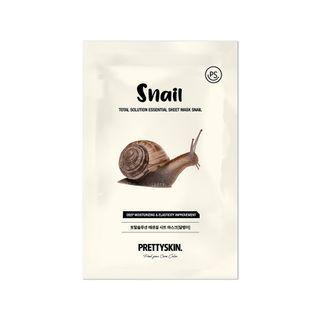 Pretty Skin - Total Solution Essential Sheet Mask - 17 Types Snail
