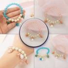 Shell Pendant Beaded Bracelet 917 - Pink - One Size