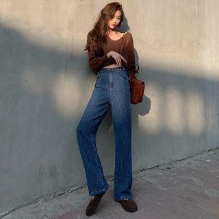 Woven Wide-leg Jeans