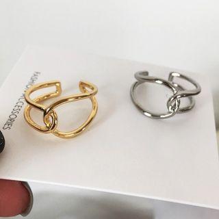 Crinkled Open Ring