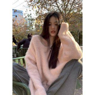 Fleece Sweater Pink - One Size