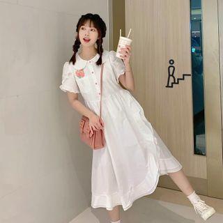 Peter Pan Collar Flower Print Dress