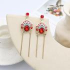 Embellished Chinese Opera Dangle Earring