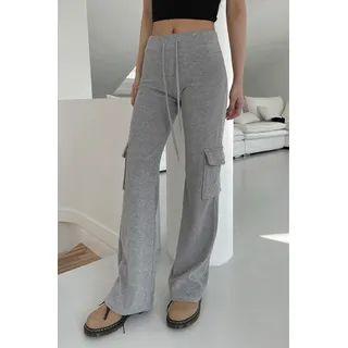Cargo Flared Sweatpants