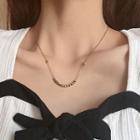 Metal Bead Necklace Fx203 - One Size