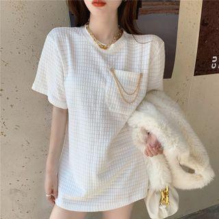 Short-sleeve Quilted T-shirt