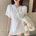Short-sleeve Quilted T-shirt