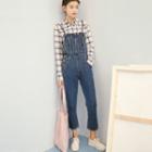 Tie Strap Cropped Dungaree