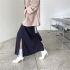 Spool-heel Lace-up Mid Boots