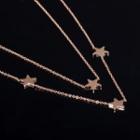Star Stainless Steel Layered Necklace 1030 - Necklace - One Size