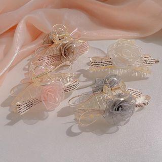 Sterling Silver Flower Hair Claw