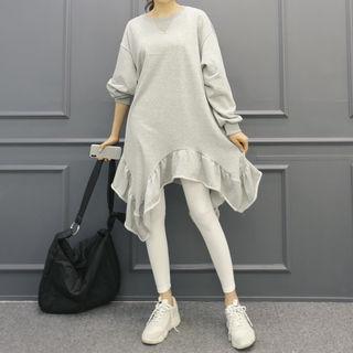 Handkerchief-hem Pullover Dress