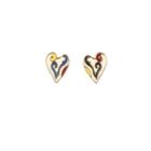 Alloy Glaze Heart Earring