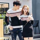 Couple Matching Patterned Knit Top / Knit Dress