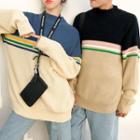 Couple Matching Two-tone Striped Sweater