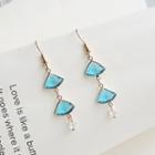 Rhinestone Dangle Earring 1 Pair - As Shown In Figure - One Size