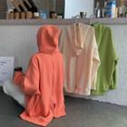 Plain Zip-back Hoodie
