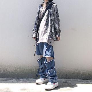 Detachable Wide-leg Jeans