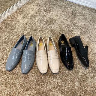 Patent Low-heel Loafers