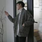 Open Front Padded Cardigan