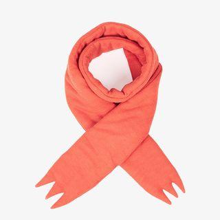 Plain Padded Scarf Tangerine Red - One Size