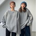 Fleece-lined Plain Hoodie / Sweatshirt