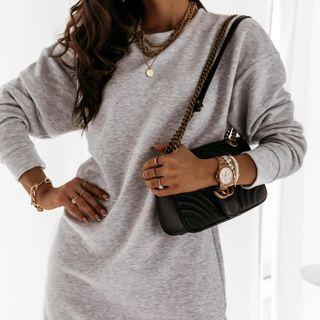 Cut Out Sweatshirt Dress