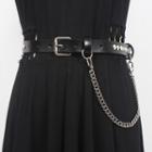 Chain Studded Belt Black - One Size