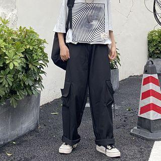 Pocket Wide-leg Pants