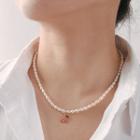 Cherry Pendant Freshwater Pearl Choker
