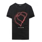 Short-sleeve Heart Print T-shirt