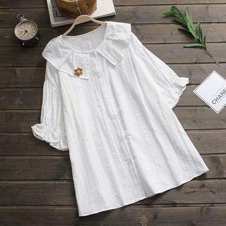 Bow Rabbit T-shirt White - One Size