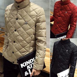 Stand Collar Quilted Jacket