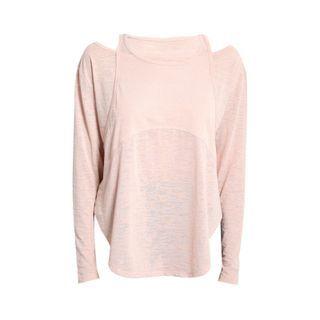 Cold-shoulder Sports T-shirt