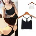 Spaghetti Strap Racerback Crop Top
