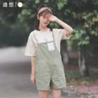 Applique Spaghetti Strap Applique Pinafore Playsuit