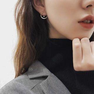 Alloy Moon Earring Gold - One Size