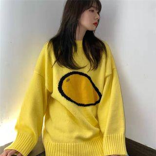 Long-sleeve Mango Embroidered Sweater Sweater - Mango - One Size