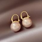 Faux Pearl Alloy Earring 1 Pair - Earring - Light Pink - One Size