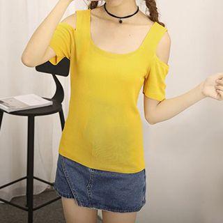 Cutout Short Sleeve T-shirt
