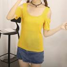 Cutout Short Sleeve T-shirt