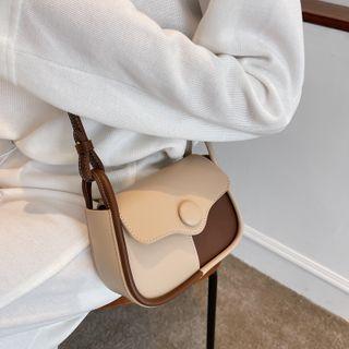 Flap Two Tone Crossbody Bag