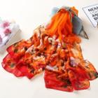 Rose Scarf Tangerine - One Size