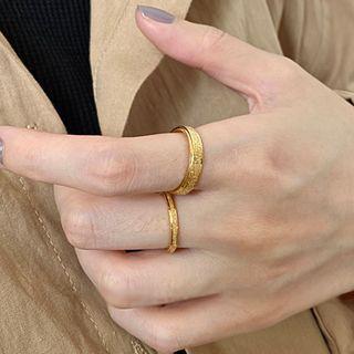 Frosted Stainless Steel Ring (various Designs)
