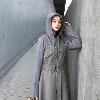 Single-breasted Pinafore Dress