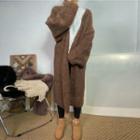 Plain Medium Maxi Cardigan