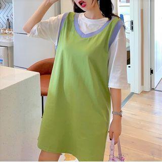 Mock Two-piece Mock Two-piece Dress